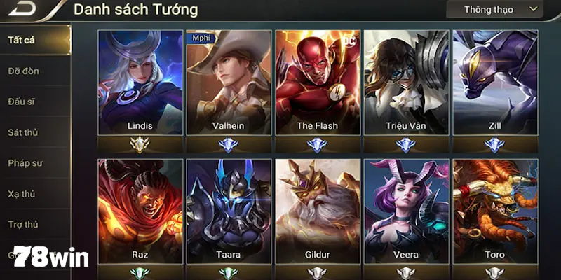 Liên Quân Mobile - Giới Thiệu Chi Tiết Từ A Đến Z Cho Newbie 5 Liên quân mobile có nhiều vị tướng với các vai trò khác nhau